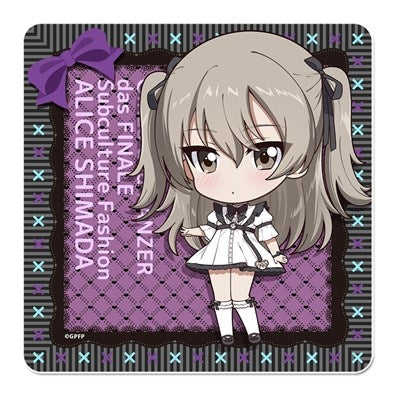 (Goods - Coaster) Girls und Panzer das Finale Puchi Choko Rubber Mat Coaster (Alice Shimada) Subculture Fashion ver.