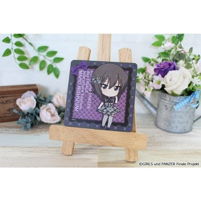 (Goods - Coaster) Girls und Panzer das Finale Puchi Choko Rubber Mat Coaster (Maho Nishizumi) Subculture Fashion ver.