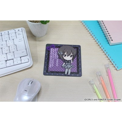 (Goods - Coaster) Girls und Panzer das Finale Puchi Choko Rubber Mat Coaster (Maho Nishizumi) Subculture Fashion ver.