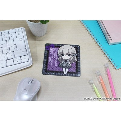 (Goods - Coaster) Girls und Panzer das Finale Puchi Choko Rubber Mat Coaster (Erika Itsumi) Subculture Fashion ver.