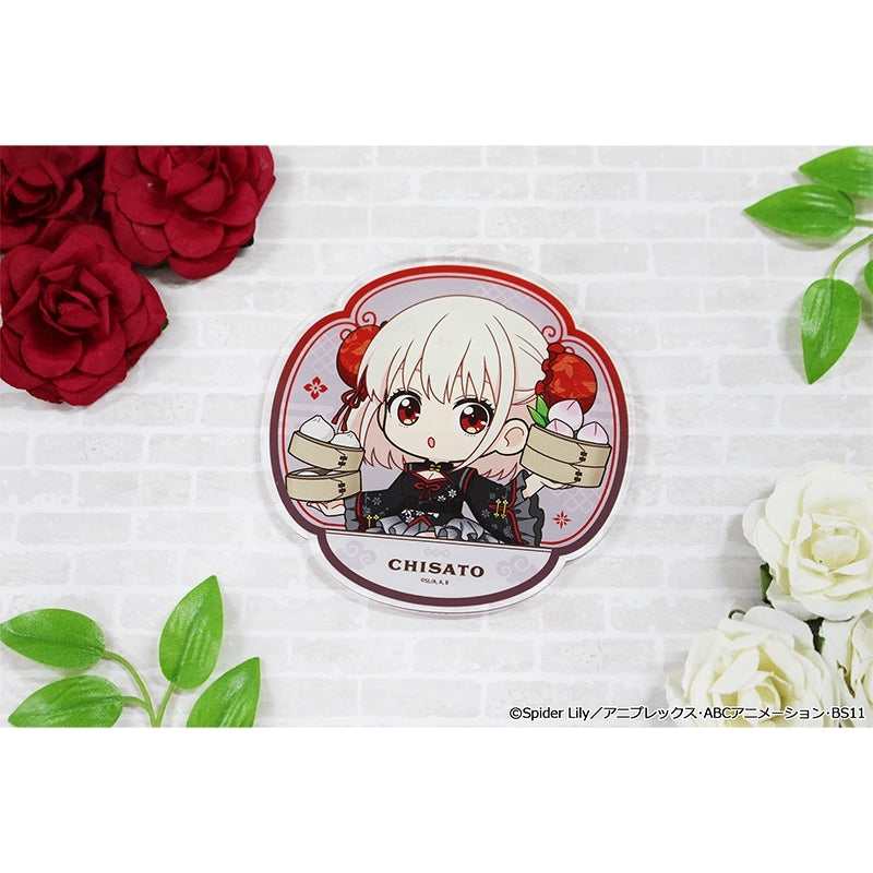 (Goods - Coaster) Lycoris Recoil TV Anime Puchi Choko Acrylic Coaster (Chisato Nishikigi) Chinese ver.