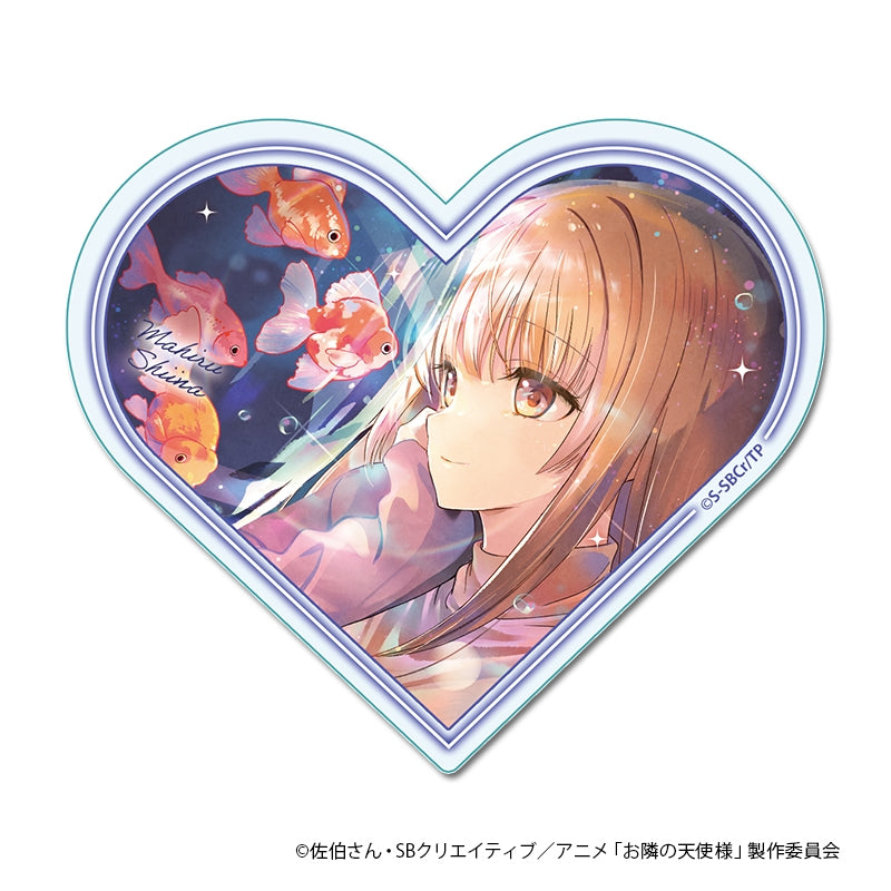 (Goods - Ornament) The Angel Next Door Spoils Me Rotten 2 Heart Acrylic Block (Aquarius)