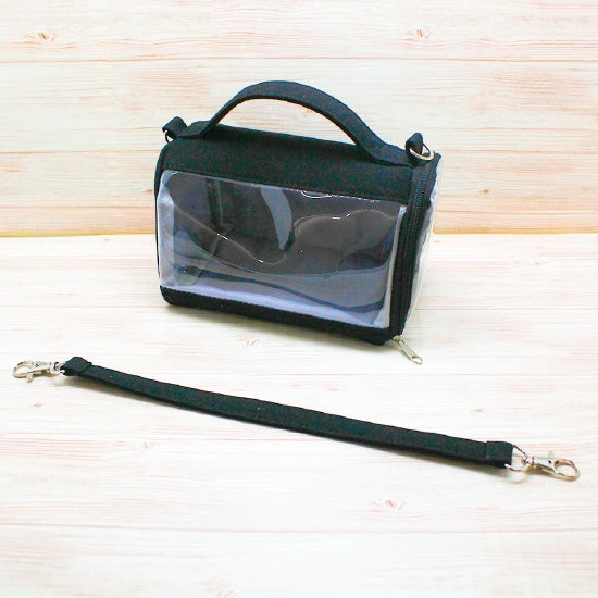 (Goods - Bag) Non-Character Original Mini Plushie Carrier M Size Black