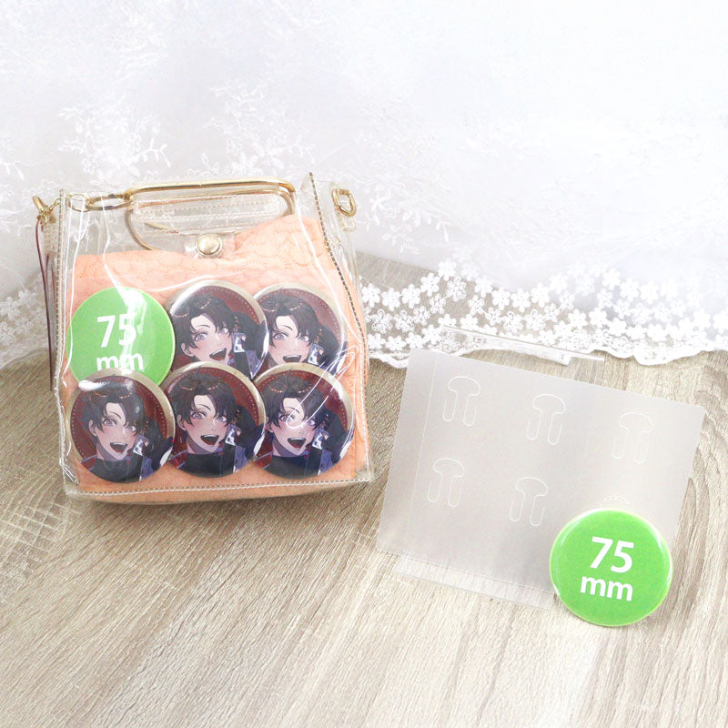 (Goods - Itabag) Non-Character Ita-Bag Sheet Mini (2 Sheets) – 6 Badge Holder (75mm)