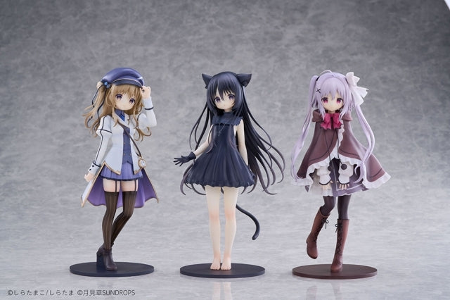 (Bishojo Figure) Hoshizora Tetsudou to Shiro no Tabi - Noir, Neri, Karuha Complete Set 1/7 Complete Figure {Bonus: Key Chain, Board}