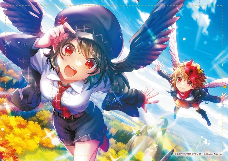 (Goods - Tapestry) Touhou Danmaku Kagura Phantasia Lost Aya Shameimaru "Black and white wings soaring through the sky" B2 Tapestry