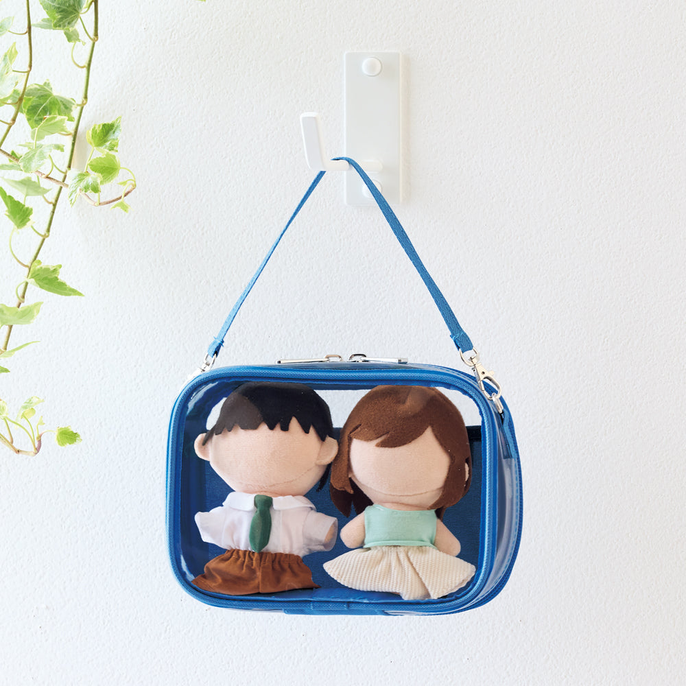 (Goods - Pouch) Decorative Box Pouch Mini Wide Blue (Limited Color)
