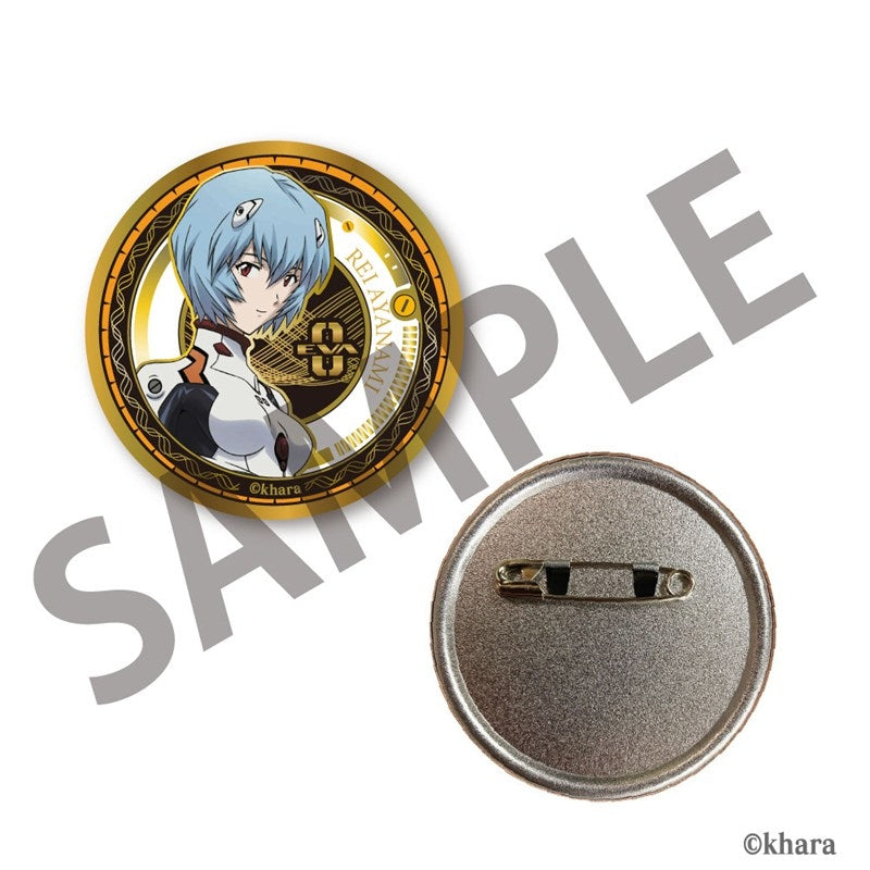 (1BOX=10)(Goods - Badge) EVANGELION Gold Badge Vol. 1