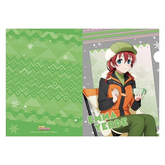 (Goods - Clear File) Love Live! Nijigasaki High School Idol Club A4 Clear File <Nijigaku Snowball Fight> 9. Emma Verde