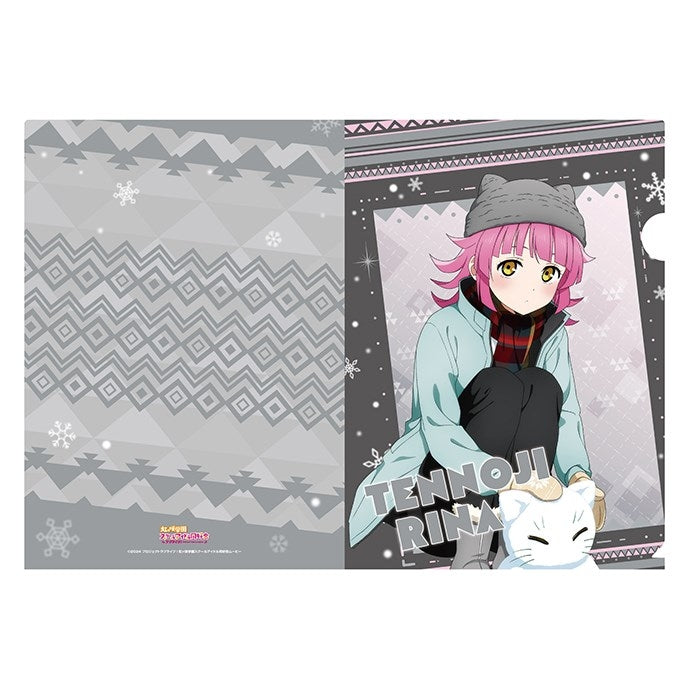 (Goods - Clear File) Love Live! Nijigasaki High School Idol Club A4 Clear File <Nijigaku Snowball Fight> 10. Rina Tennoji