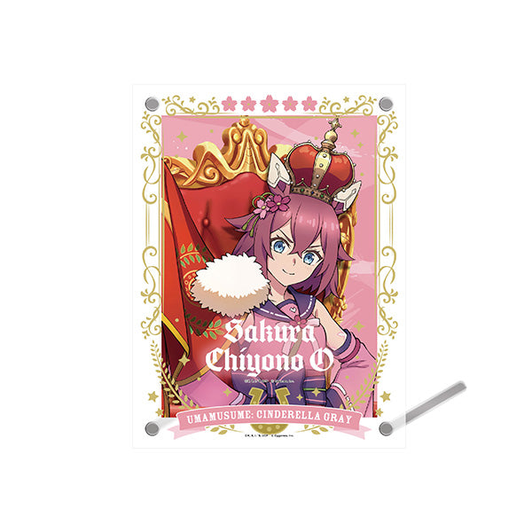 (Goods - Photo Frame) Anime Uma Musume: Cinderella Gray Acrylic Photo Frame w/ Bromide ③ Sakura Chiyono O ~CHAMPIONS~