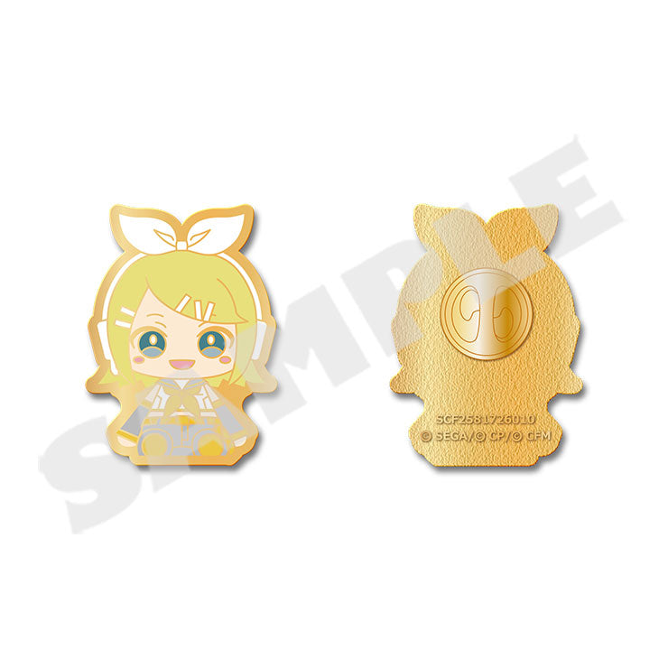 (Goods - Badge) Hatsune Miku: Colorful Stage! My Sekai Pin Badge “Kagamine Rin Plush”
