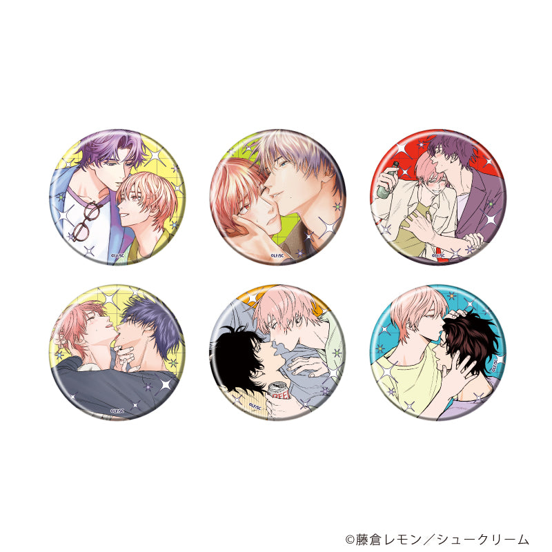 (1BOX=6)(Goods - Badge) My One-Sided Love (Shuraba no One Side Love) Badge 01 (feat. Exclusive Art)