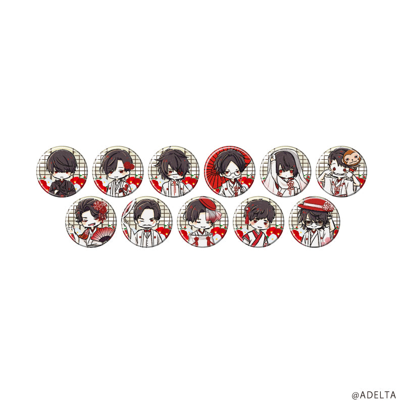 (1BOX=11)(Goods - Badge) Owen (Ooe) 01 June Bride Ver. (GraffArt)