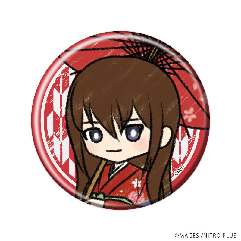 (1BOX=8)(Goods - Badge) STEINS;GATE Button Badge 02 Kimono ver. (GraffArt)