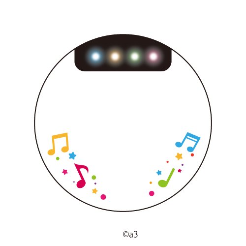 (Goods - Button Badge Cover) 57mm Badge Deco-Cover 01 - Stage Lights (Colorful)