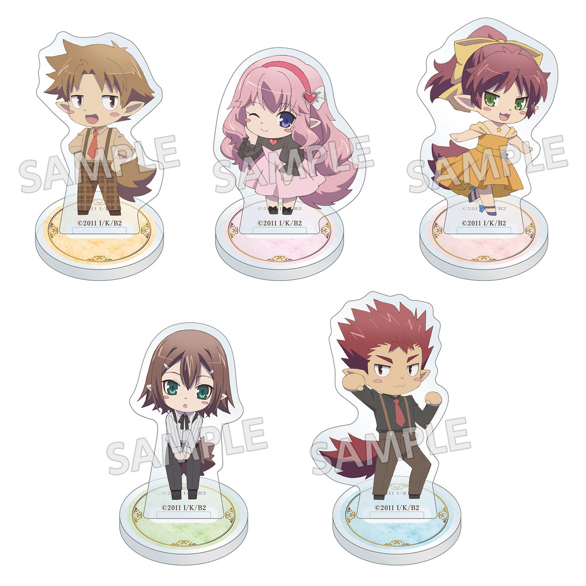 (1BOX=5)(Goods - Acrylic Stand) TV Anime BAKA and TEST -Summon the Beasts- Formal Series Tradable Summoned Beast Acrylic Stand PACK