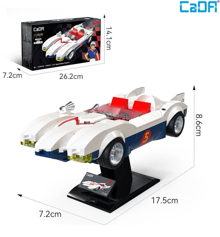 (Figure Kit) Speed Racer Mach 5 (White) Block Kit