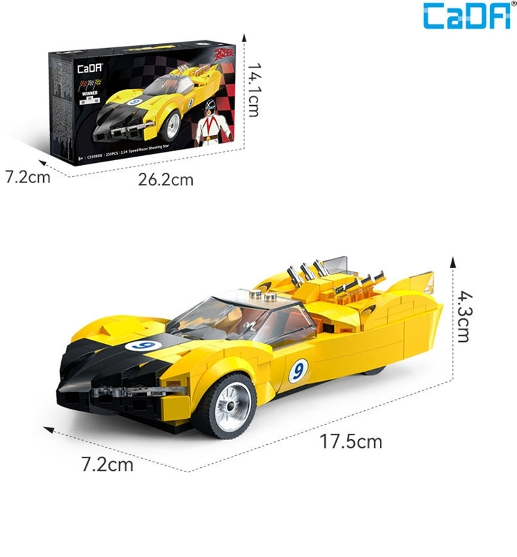 (Figure Kit) Speed Racer Shooting Star (Yellow) Block Kit
