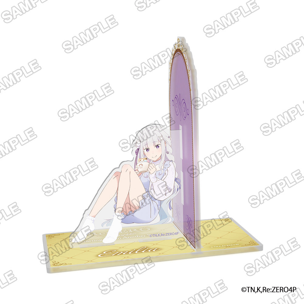 (Goods - Bookend) "Re:ZERO -Starting Life in Another World-" Acrylic Bookend Emilia's Birthday Celebration 2025 ver. - Emilia