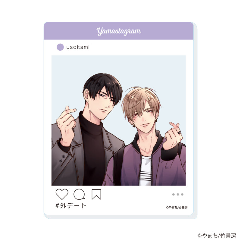 (Goods - Card) Yamachi Acrylic Card 01 - Usotsuki to Ookami