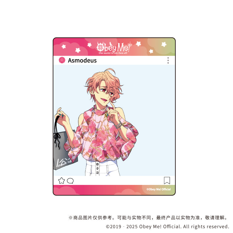 (1BOX=7)(Goods - Card) Obey Me! Acrylic Card 01 Summer Outfit ver. (feat. Exclusive Art)