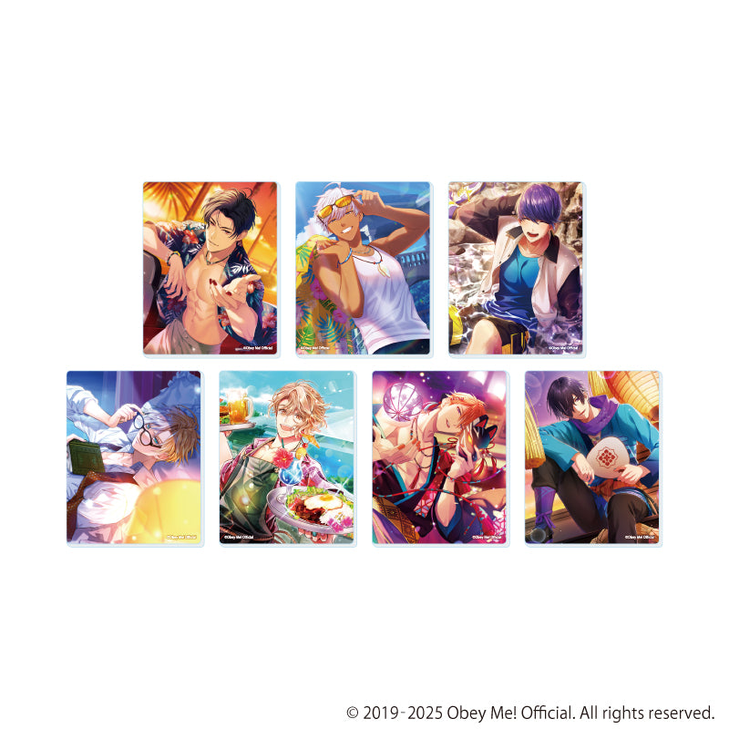 (1BOX=7)(Goods - Card) Obey Me! Nightbringer Acrylic Card 09 (Official Art)