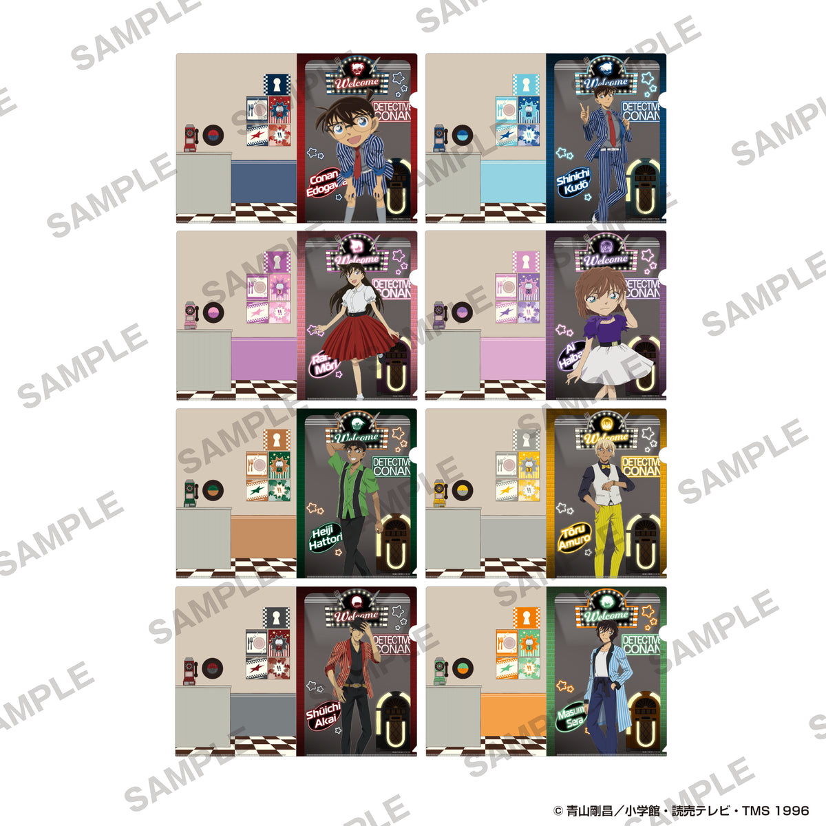 (Goods - Clear File) Detective Conan Magic Clear File - American Oldies Ver. Conan Edogawa