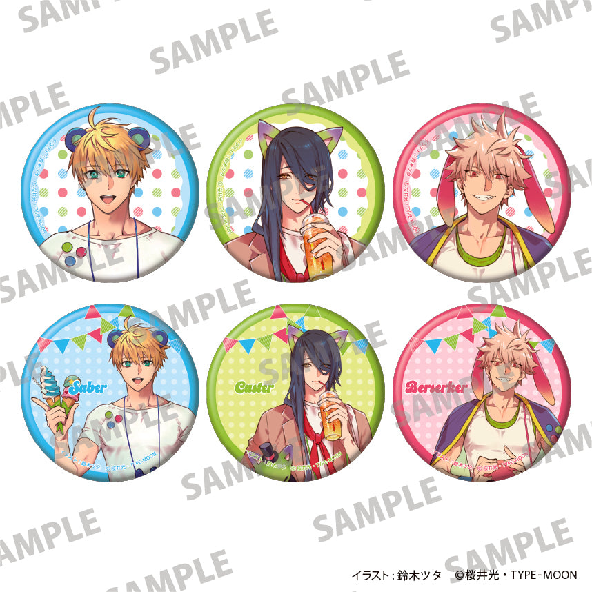 (1BOX=6)(Goods - Badge) Fate/Prototype: Fragments of Sky Silver Trading Tin Badge PACK