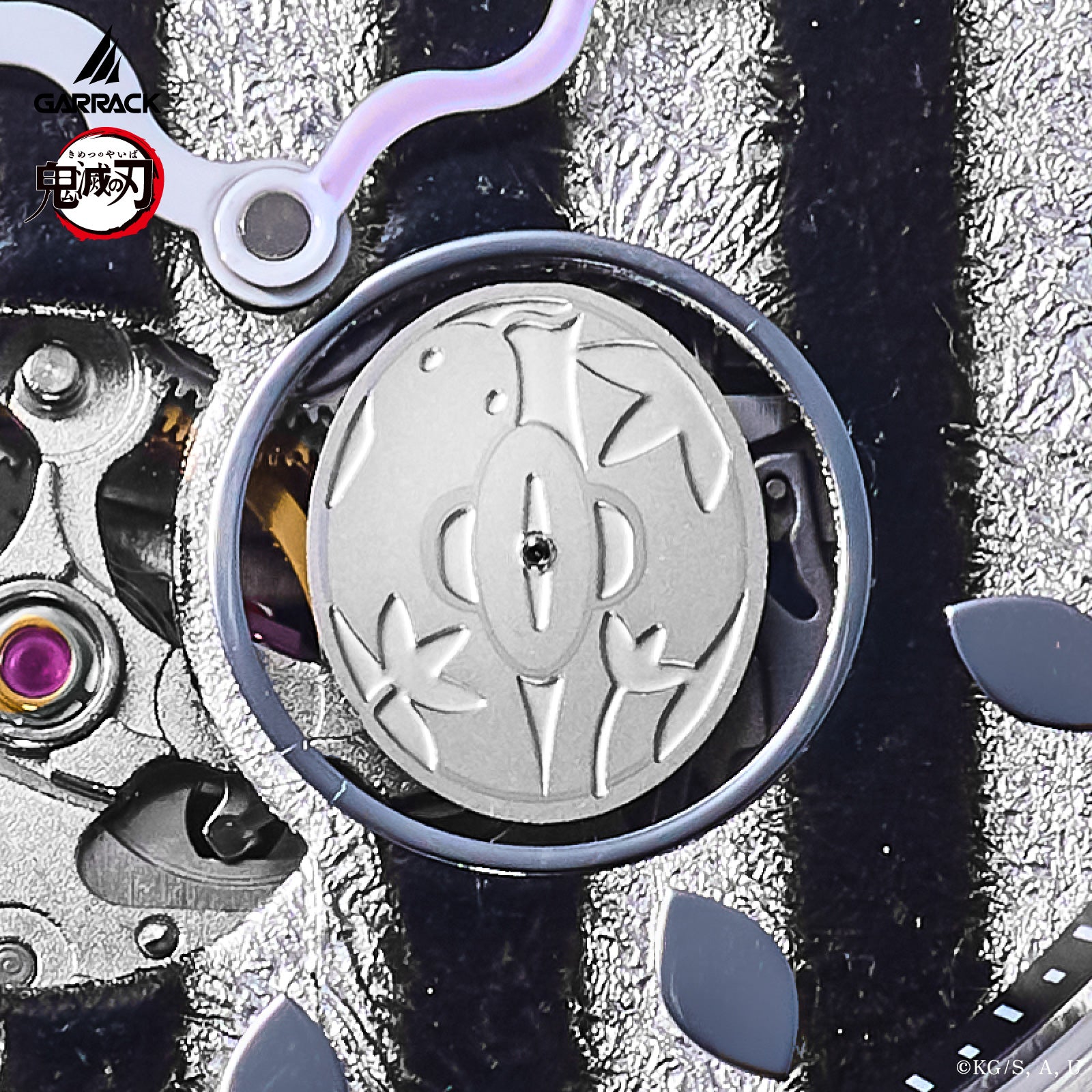 (Goods - Timepiece) Demon Slayer: Kimetsu no Yaiba Anime S-MEISTER Collaboration Mechanical Watch - Obanai Iguro Model