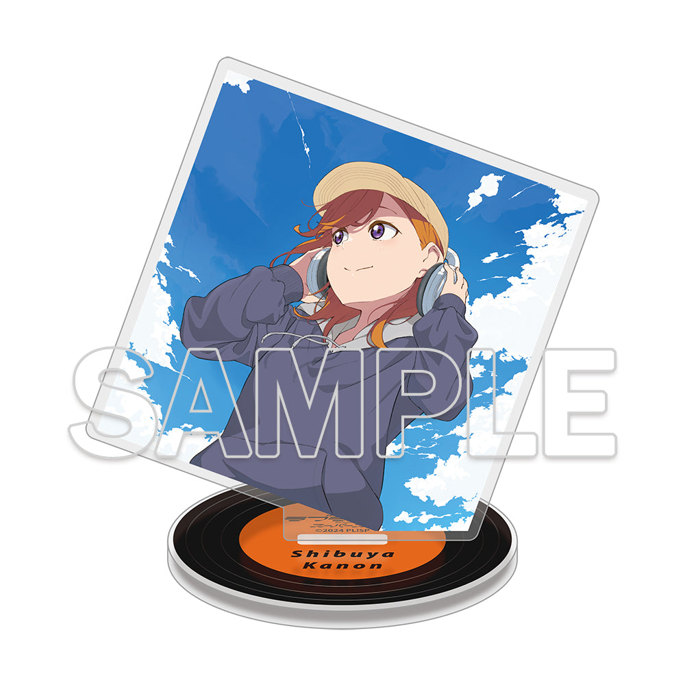 (Goods - Acrylic Stand) Love Live! Superstar!! Square Acrylic Plate & Tin Badge Set ~Behind the ”Aspire”~ - Kanon Shibuya
