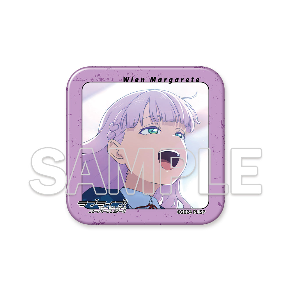 (Goods - Acrylic Stand) Love Live! Superstar!! Square Acrylic Plate & Tin Badge Set ~Behind the ”Aspire”~ - Wien Margarete