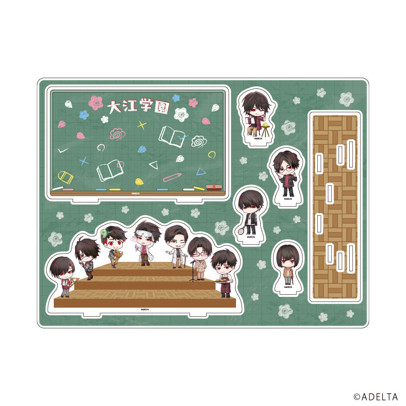 (Goods - Ornament) Owen (Ooe) Acrylic Diorama 04 School Ver. (Chibi Art)