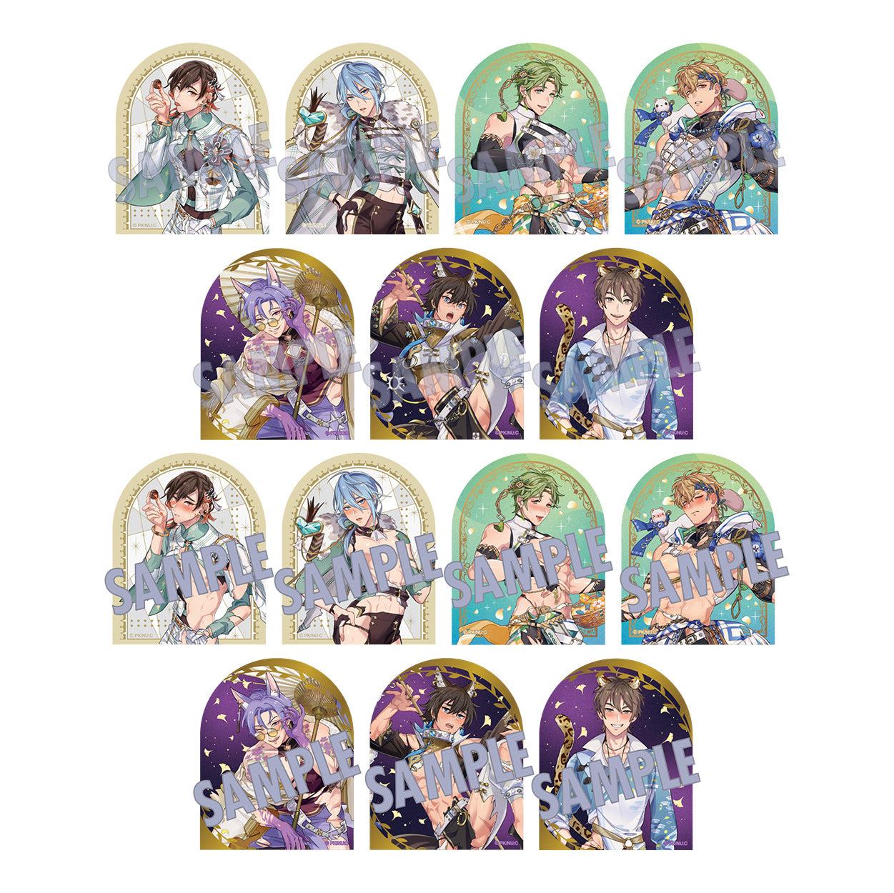 (1BOX=14)(Goods - Sticker) NU: Carnival Peta Collection - White Storm, Zest for Life, Mystical Banquet