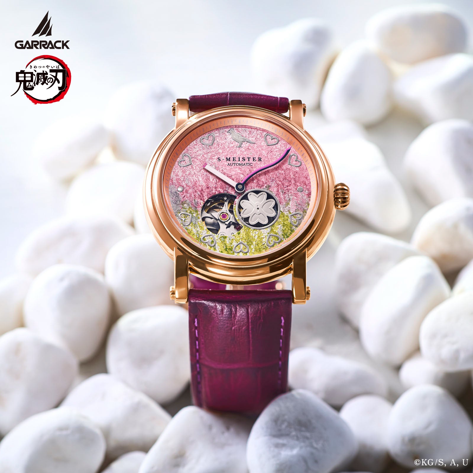 (Goods - Timepiece) Demon Slayer: Kimetsu no Yaiba Anime S-MEISTER Collaboration Mechanical Watch - Mitsuri Kanroji Model