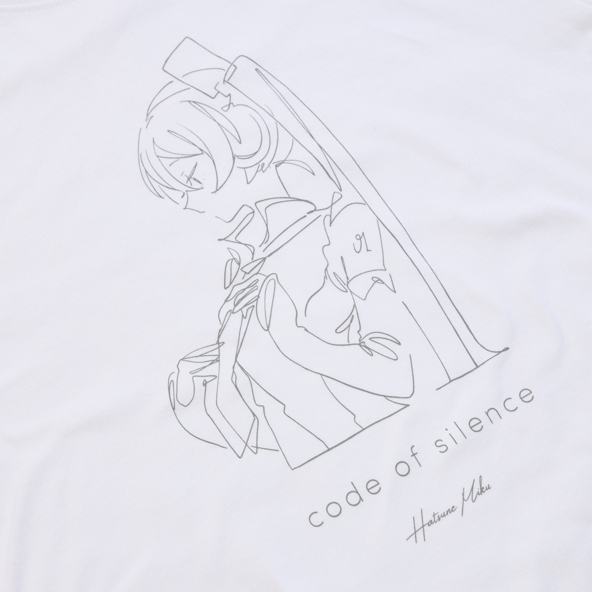 (Goods - Shirt) Hatsune Miku T-Shirt "code of silence"