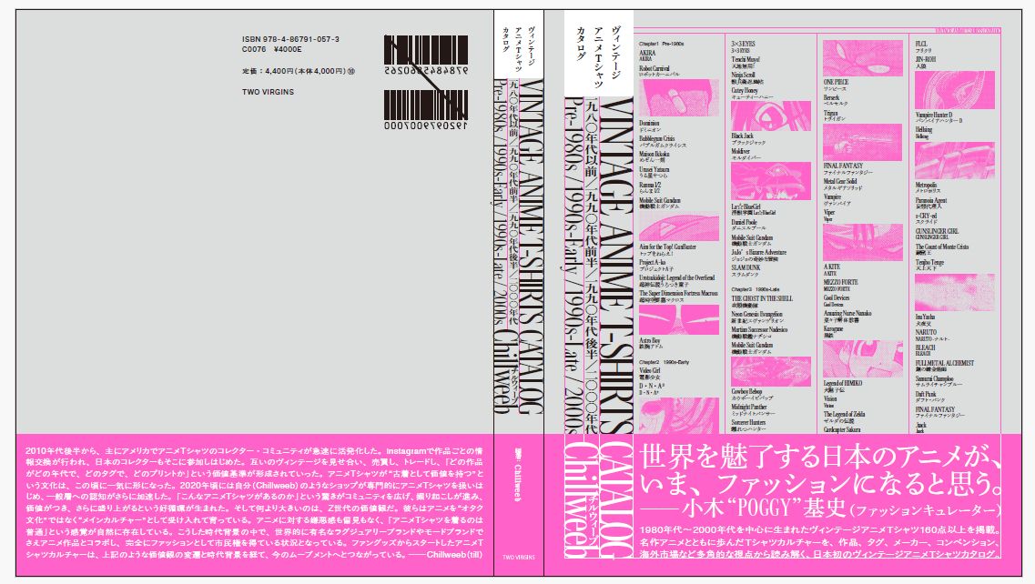 (Book - Other) Vintage Anime T-Shirt Catalog