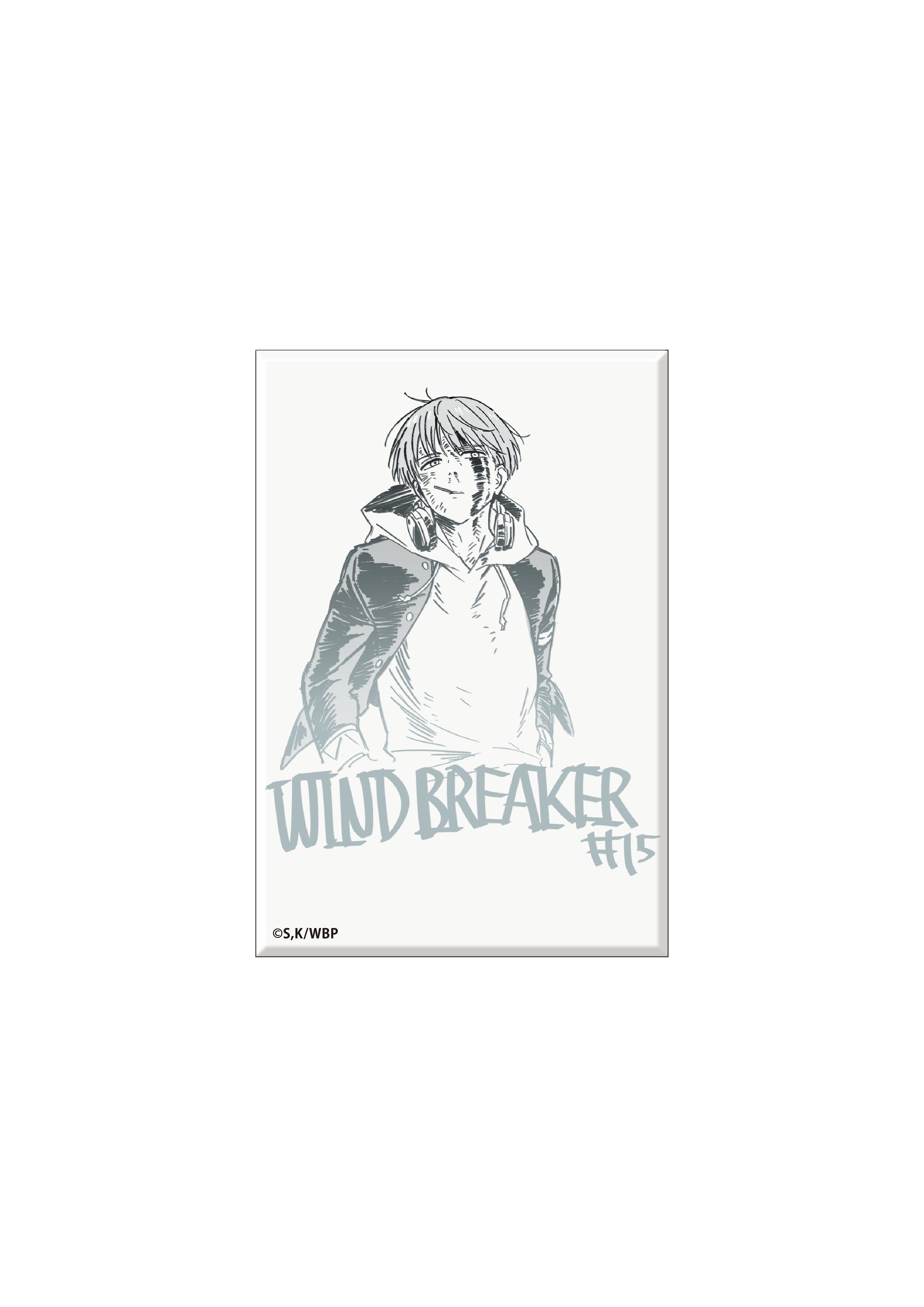 (Goods - Magnet) WIND BREAKER Dubbing Script Art Square Magnet (Ren Kaji)