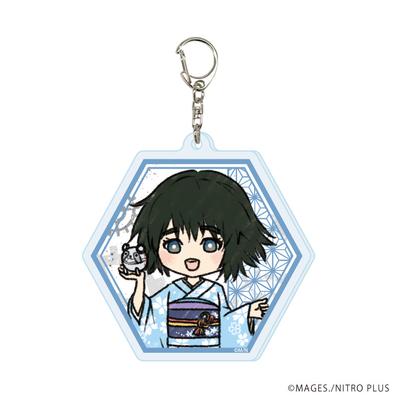 (1BOX=8)(Goods - Keychain) STEINS;GATE Acrylic Keychain 01 Kimono ver. (GraffArt)