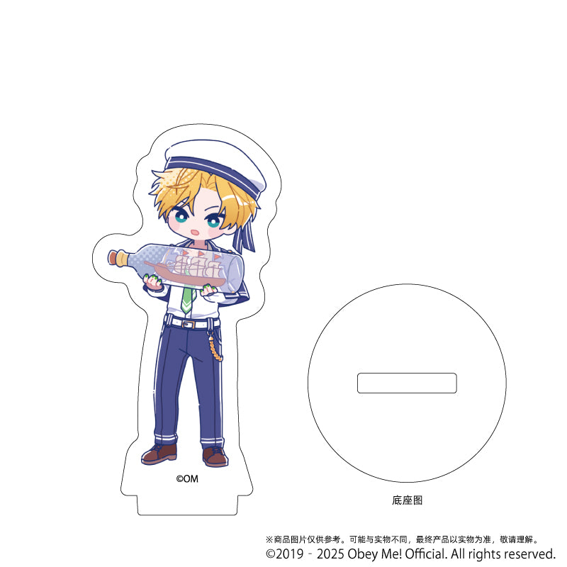 (1BOX=7)(Goods - Stand Pop) Obey Me! Acrylic Petit Stand 09 - Marine Sailor Ver. (Candy Art)