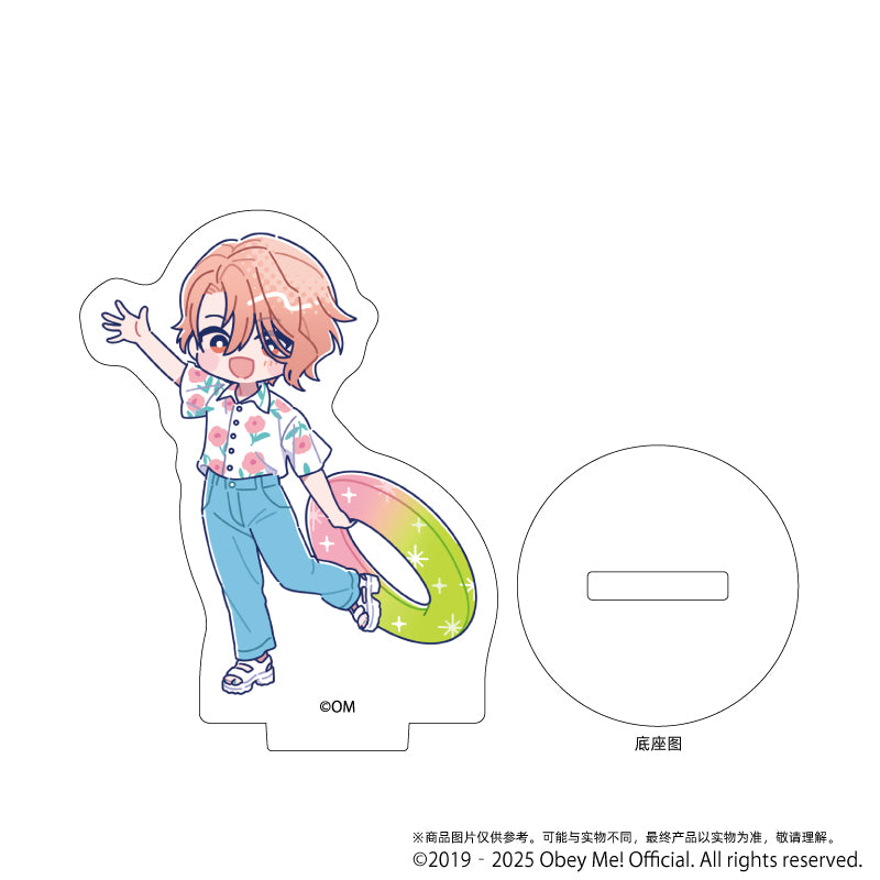(1BOX=7)(Goods - Stand Pop) Obey Me! Nightbringer Acrylic Petit Stand 12 - Aloha Ver. (Candy Art)