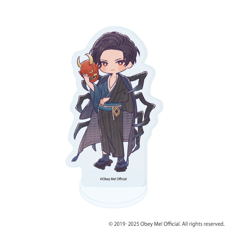 (1BOX=7)(Goods - Acrylic Stand) Obey Me! Nightbringer Acrylic Petit Stand 19 Hyakki Yagyo ver. (Retro Art)