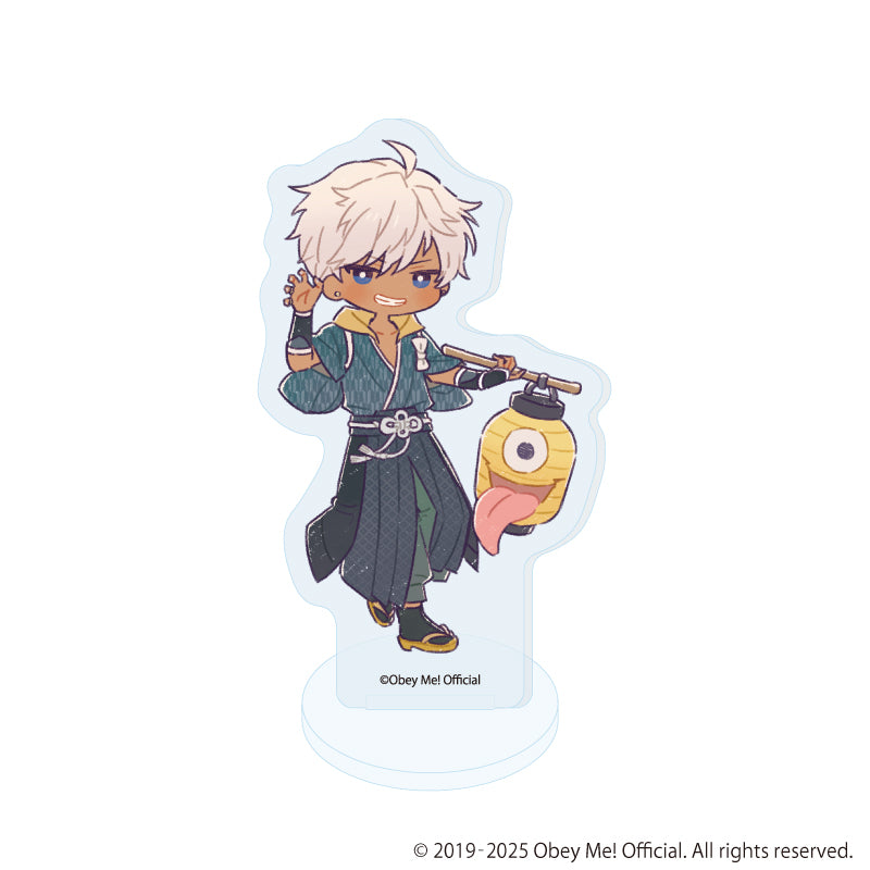 (1BOX=7)(Goods - Acrylic Stand) Obey Me! Nightbringer Acrylic Petit Stand 19 Hyakki Yagyo ver. (Retro Art)