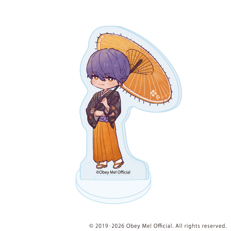 (1BOX=7)(Goods - Acrylic Stand) Obey Me! Nightbringer Acrylic Petit Stand 21 New Year ver. (Retro Art)