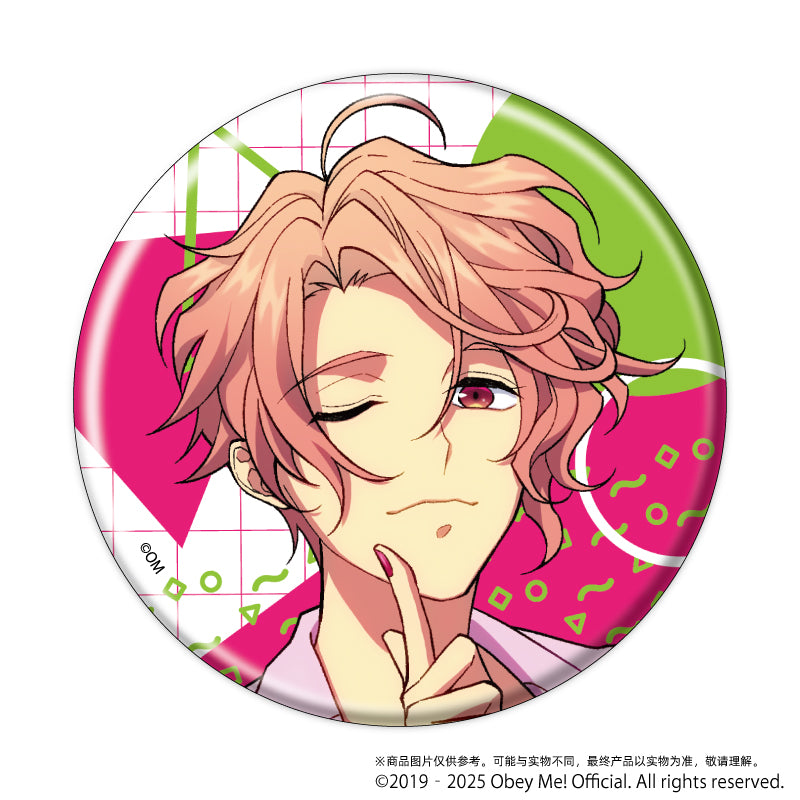 (1BOX=7)(Goods - Badge) Obey Me! Button Badge 11 - Retro Fashion Ver. (feat. Exclusive Art)