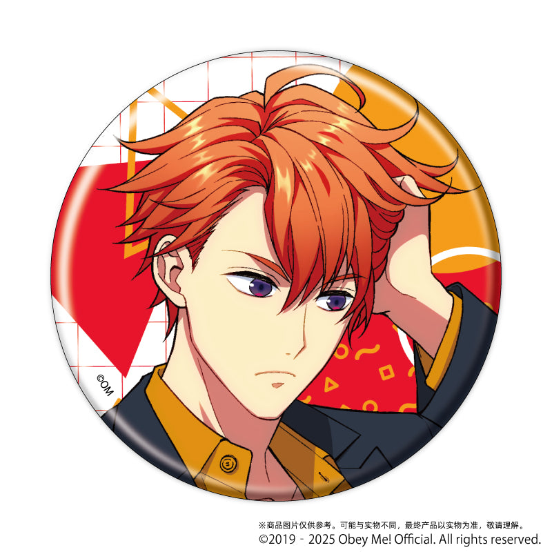(1BOX=7)(Goods - Badge) Obey Me! Button Badge 11 - Retro Fashion Ver. (feat. Exclusive Art)
