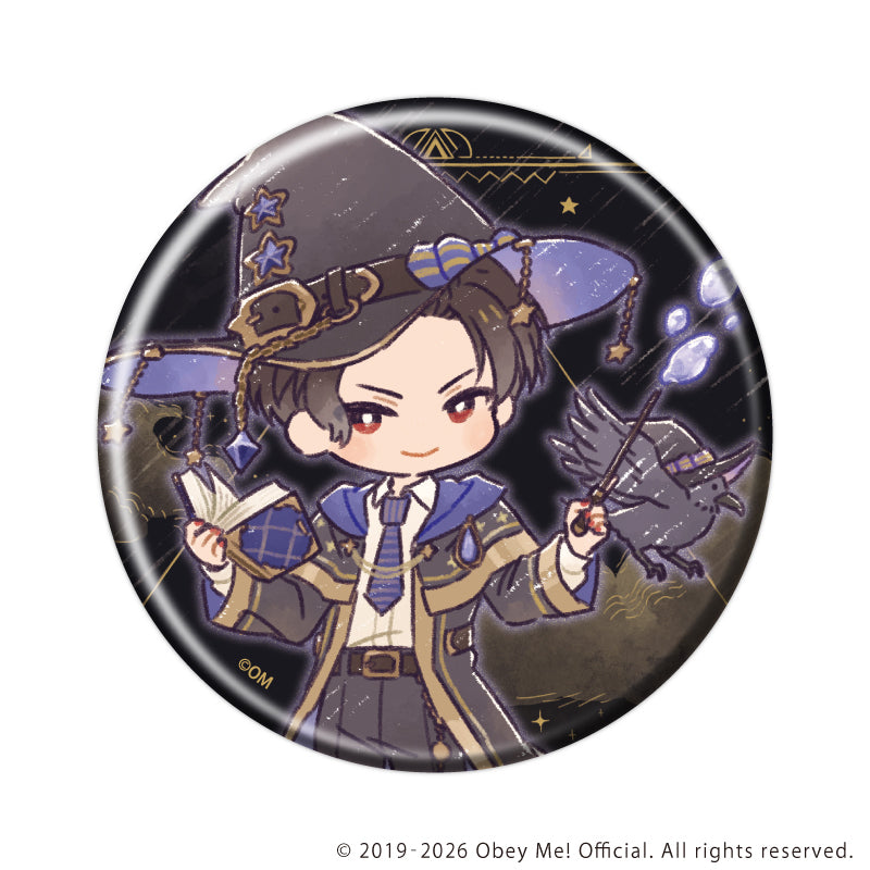 (1BOX=7)(Goods - Badge) Obey Me! Nightbringer Badge 51 Wizard Ver. (Retro Art)