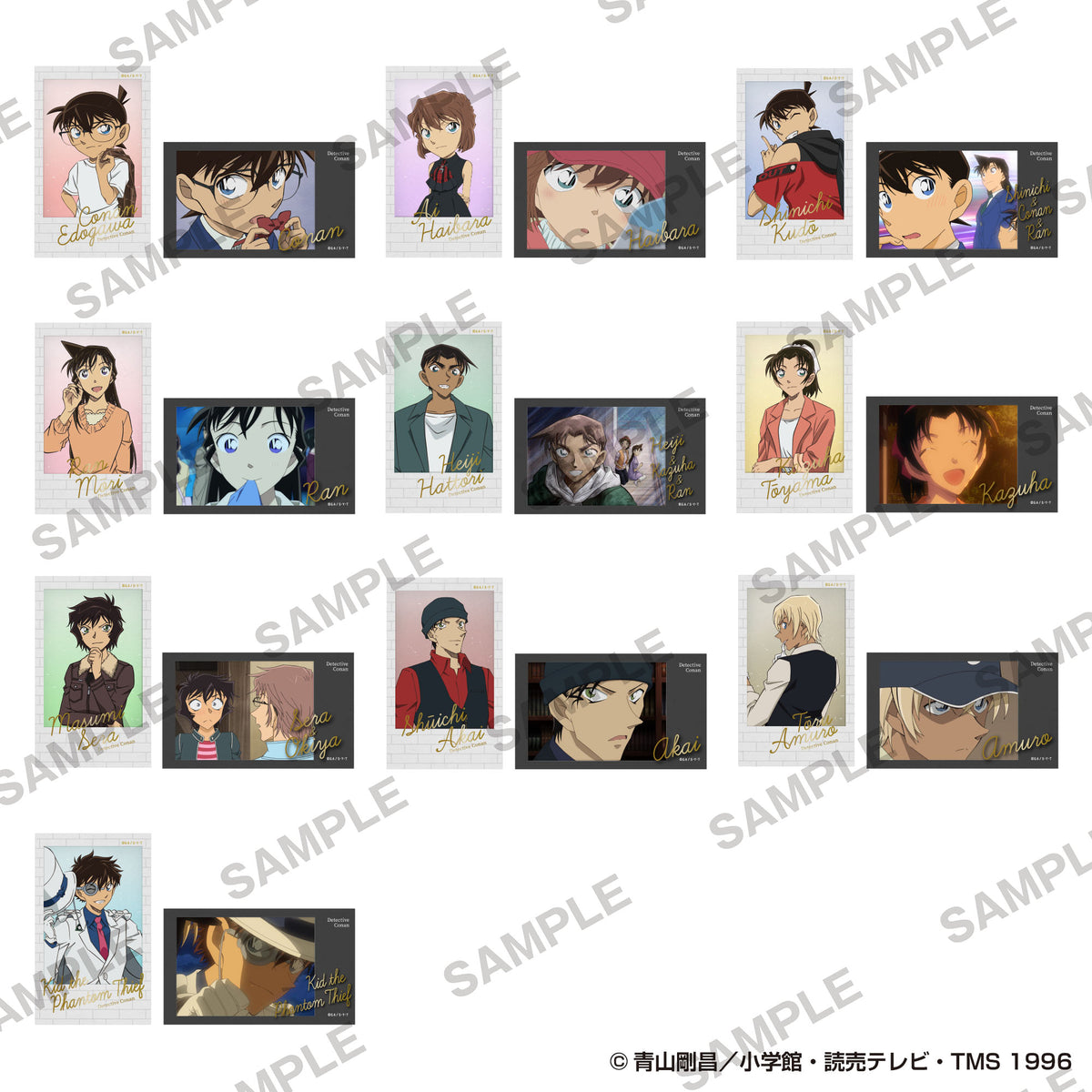 (1BOX=10)(Goods - Bromide) Detective Conan Mini Photo-style Illustrations Collection Vol.7 PACK