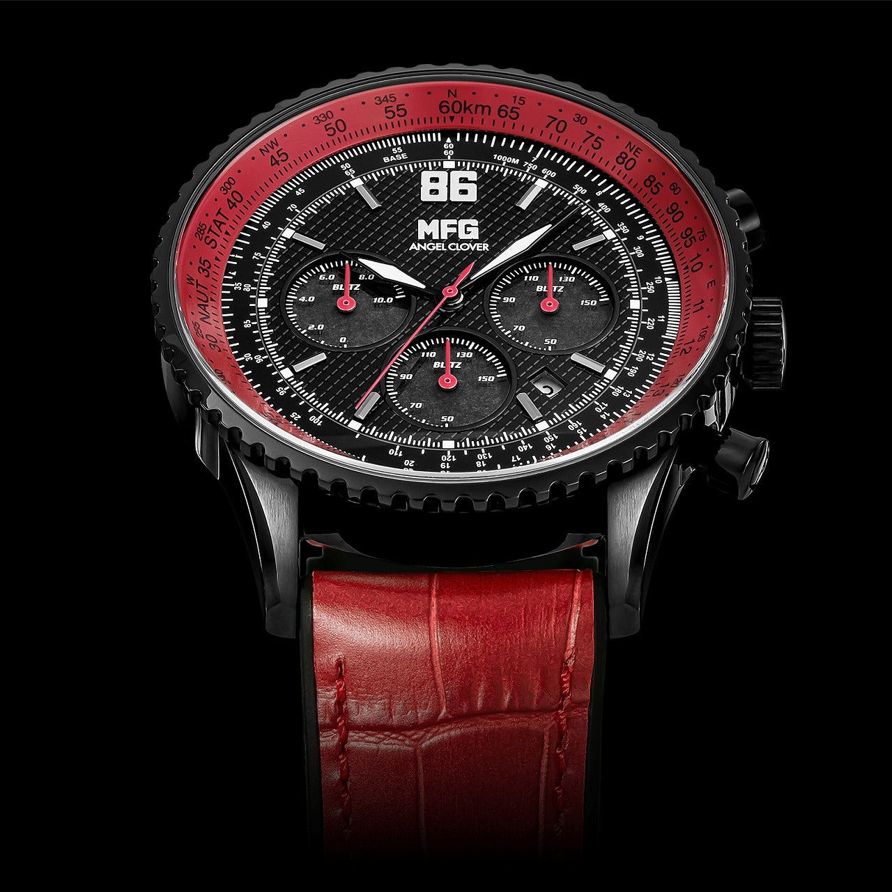 (Goods - Timepiece) MF Ghost Anime ANGEL CLOVER Collaboration Quartz Watch Kanata Katagiri TOYOTA 86GT Model