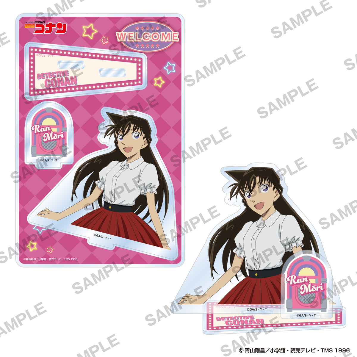 (Goods - Acrylic Stand) Detective Conan Diorama Acrylic Stand - American Oldies Ver. Ran Mōri